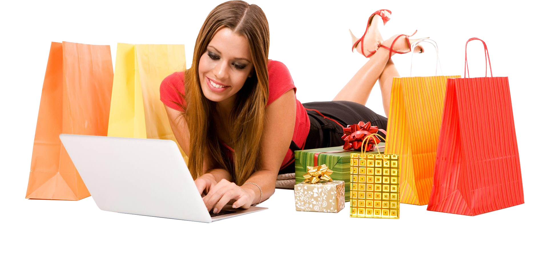 girl e-shopping
