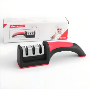 Afilador Cuchillo Tijeras para Cocina 3 filos portátil